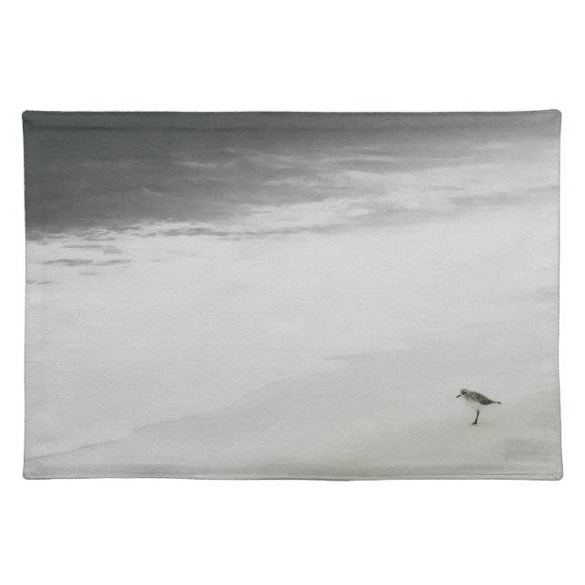 Coastal Sandpiper on the Beach Cloth Placemat (Front)