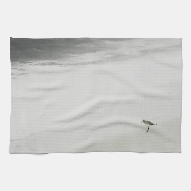 Coastal Sandpiper on the Beach Kitchen Towel (Horizontal)