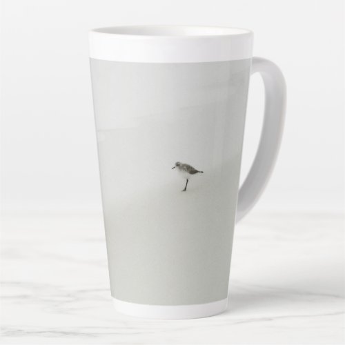 Coastal Sandpiper on the Beach Latte Mug