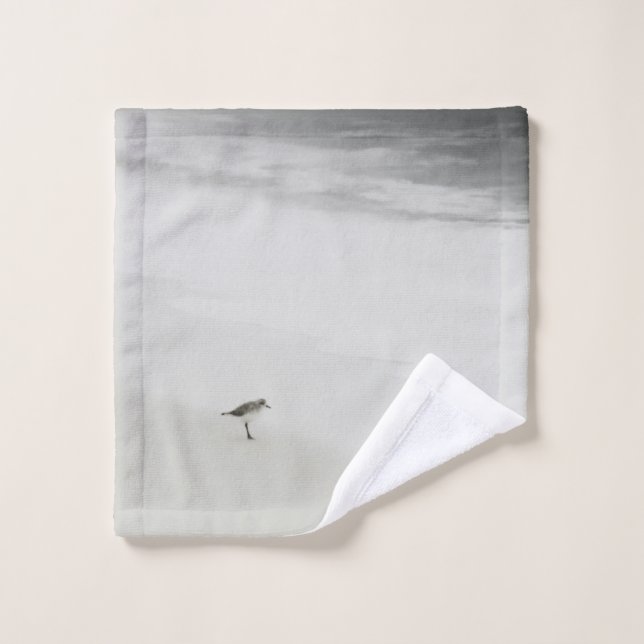 Coastal Sandpiper on the Beach Wash Cloth (Wash Cloth)