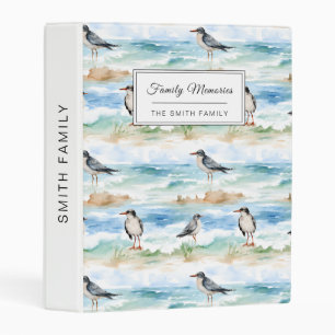 Coastal Sandpiper Shoreline Pattern (4) Mini Binder