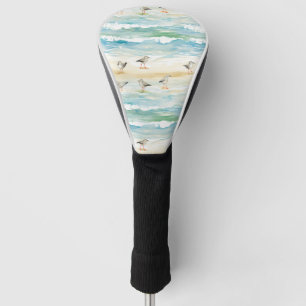Coastal Sandpiper Shoreline Pattern (5) Golf Head Cover