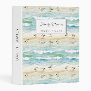 Coastal Sandpiper Shoreline Pattern (5) Mini Binder