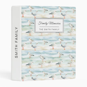 Coastal Sandpiper Shoreline Pattern (6) Mini Binder