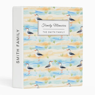 Coastal Sandpiper Shoreline Pattern (7) Mini Binder
