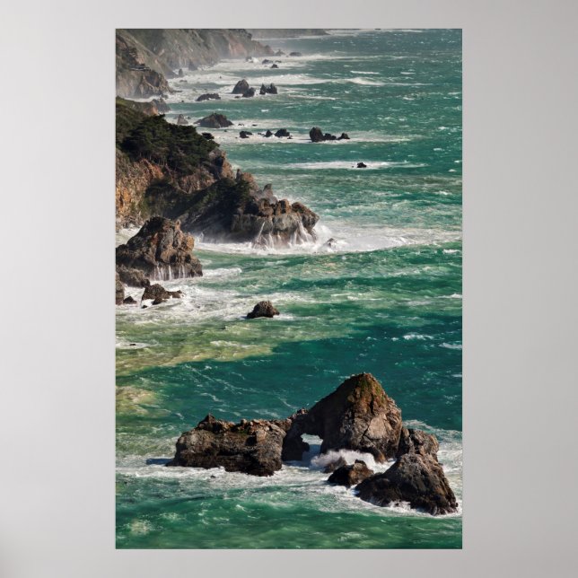 Coastal Scenic With Waves Poster (Front)