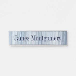Coastal Sea Blue Hanging Wall Nameplate 