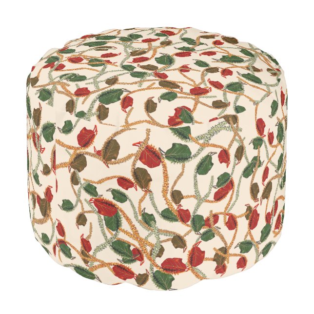 Coastal Seagrape- Dunes  Pouf (Angled Back)