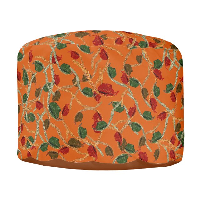 Coastal Seagrape- Sienna  Pouf (Front)