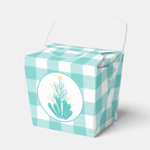 Coastal Seas and Greetings Coral Favor Box