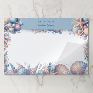 Coastal Seashell Beach  Paper Pad