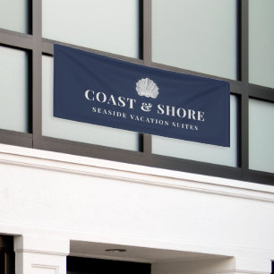 Coastal Seashell Brand Logo Banner