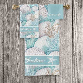 Coastal Seashell & Coral Pattern#3 ID1009