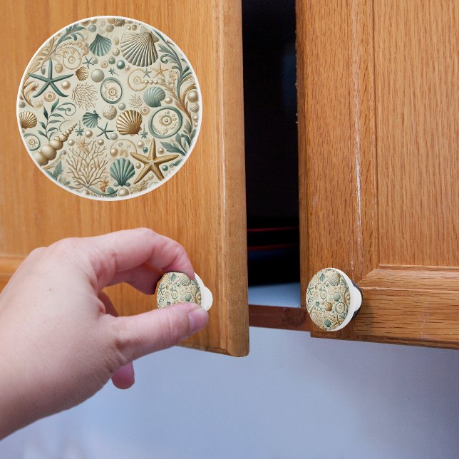 Coastal Seashells Ceramic Knob (Creator Uploaded)