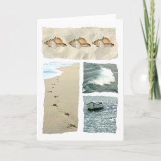 Coastal Seaside Blank Greetings Card