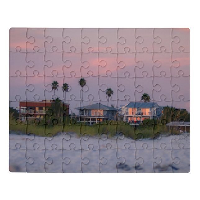 Coastal Serenity Acrylic Puzzle" Jigsaw Puzzle (Puzzle Horizontal)