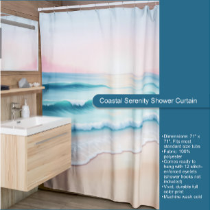 Coastal Serenity Shower Curtain