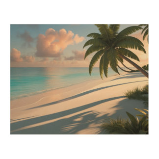 "Coastal Serenity" Wood Wall Art
