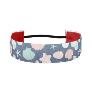 Coastal Shells Beach & Ocean Design Athletic Headband