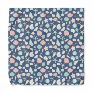 Coastal Shells Beach & Ocean Design Bandana
