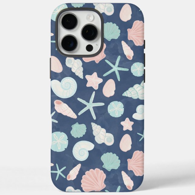 Coastal Shells Beach & Ocean Design Case-Mate iPhone Case (Back)