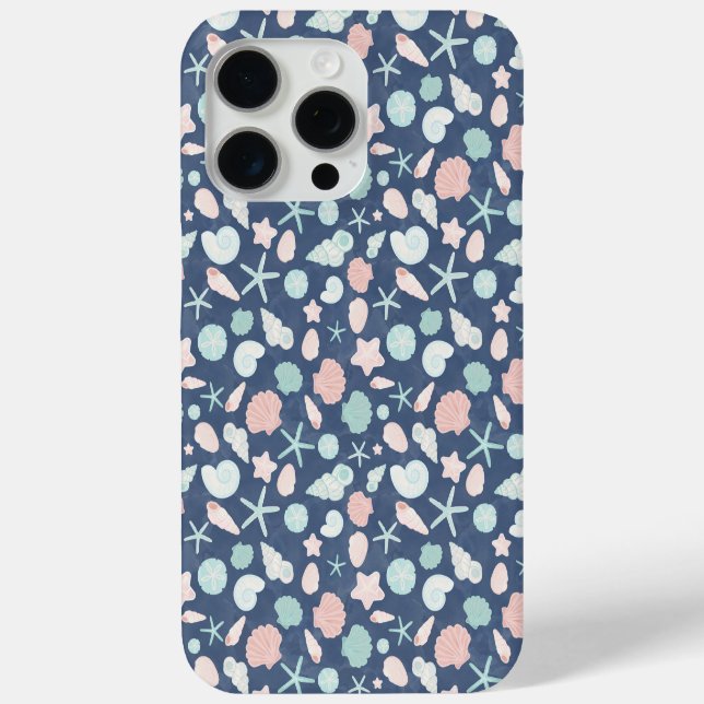 Coastal Shells Beach & Ocean Design Case-Mate iPhone Case (Back)