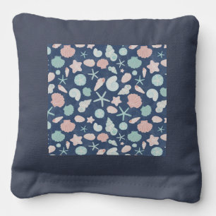 Coastal Shells Beach & Ocean Design Cornhole Bags