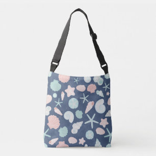 Coastal Shells Beach & Ocean Design Crossbody Bag