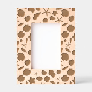 Coastal Shells Beach & Ocean Design Engraved Frames
