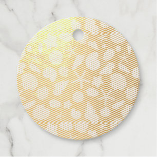 Coastal Shells Beach & Ocean Design Foil Favor Tags