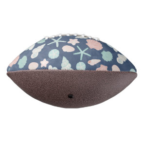 Coastal Shells Beach & Ocean Design Football