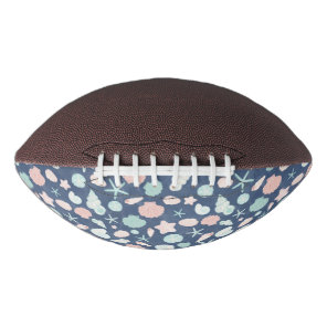 Coastal Shells Beach & Ocean Design Football