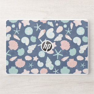 Coastal Shells Beach & Ocean Design HP Laptop Skin