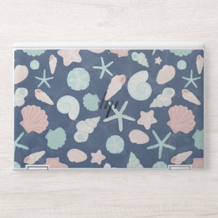 Coastal Shells Beach & Ocean Design HP Laptop Skin