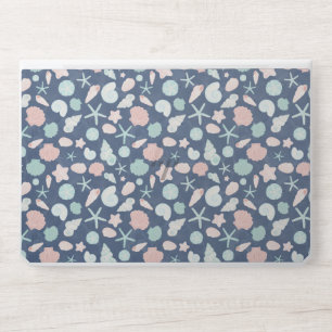Coastal Shells Beach & Ocean Design HP Laptop Skin