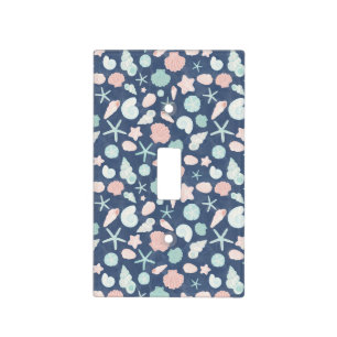 Coastal Shells Beach & Ocean Design Light Switch Cover