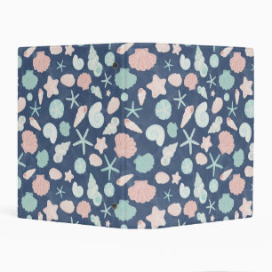 Coastal Shells Beach & Ocean Design Mini Binder