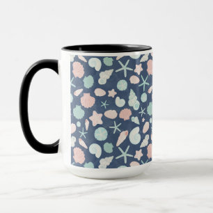 Coastal Shells Beach & Ocean Design Mug