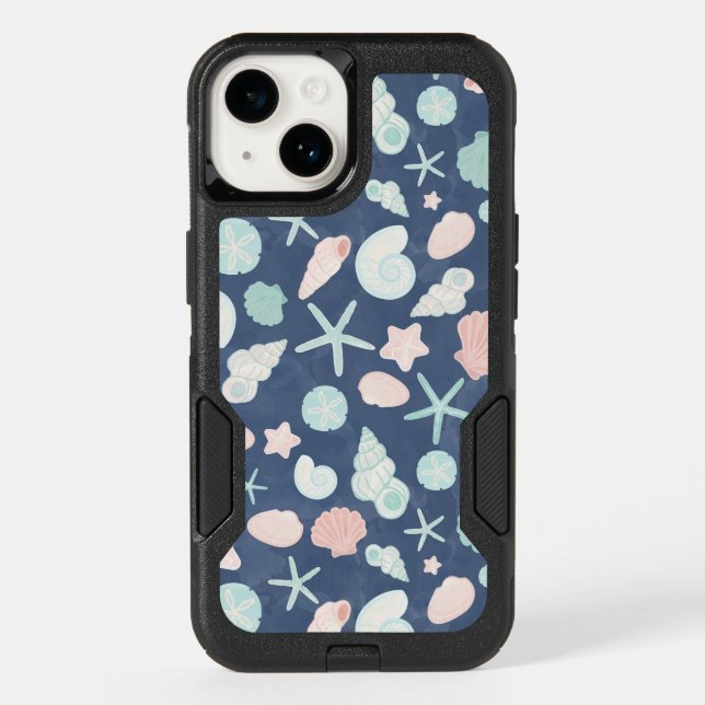 Coastal Shells Beach & Ocean Design Otterbox iPhone Case (Back)