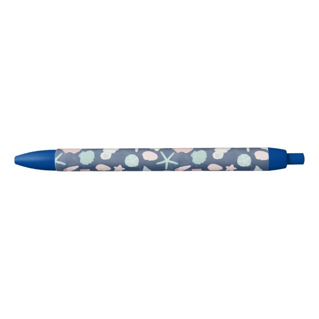Coastal Shells Beach & Ocean Design Pen (Front)