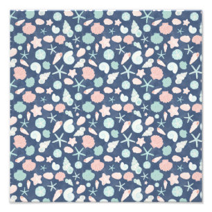 Coastal Shells Beach & Ocean Design Photo Print