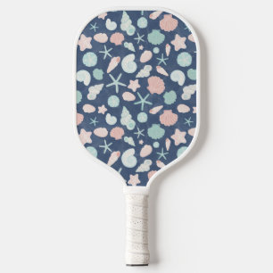 Coastal Shells Beach & Ocean Design Pickleball Paddle