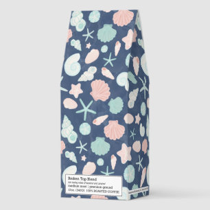 Coastal Shells Beach & Ocean Design Roasted Coffee