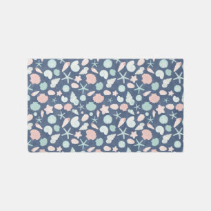 Coastal Shells Beach & Ocean Design Rug