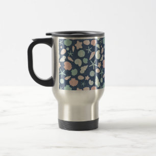 Coastal Shells Beach & Ocean Design Travel Mug
