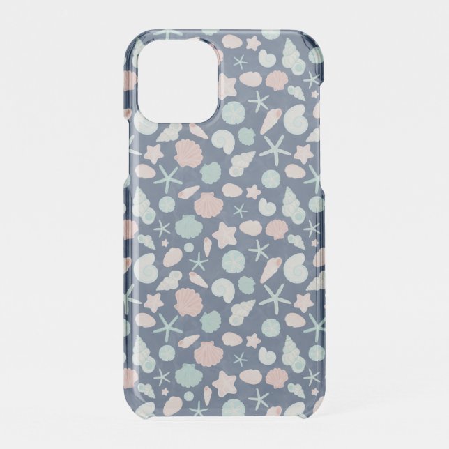 Coastal Shells Beach & Ocean Design Uncommon iPhone Case (Back)