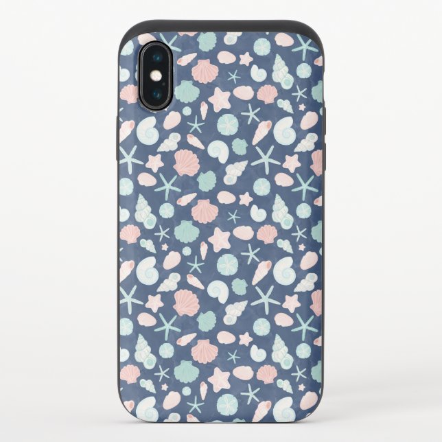 Coastal Shells Beach & Ocean Design Uncommon iPhone Case (Back)