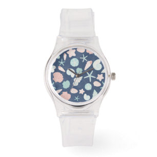 Coastal Shells Beach & Ocean Design Watch