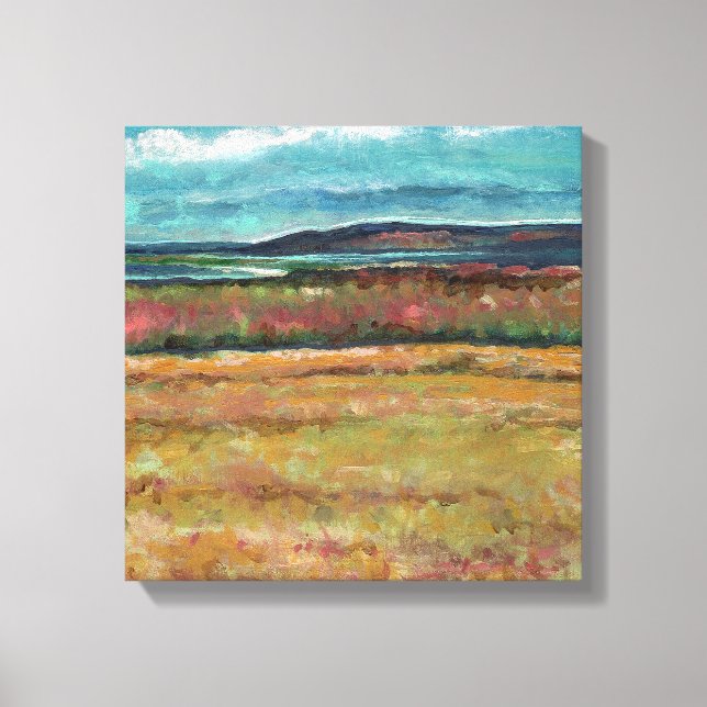 Coastal Shoreline Art Canvas Print (Front)