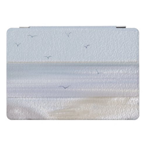 Coastal Shoreline Beach Watercolor iPad Pro Cover